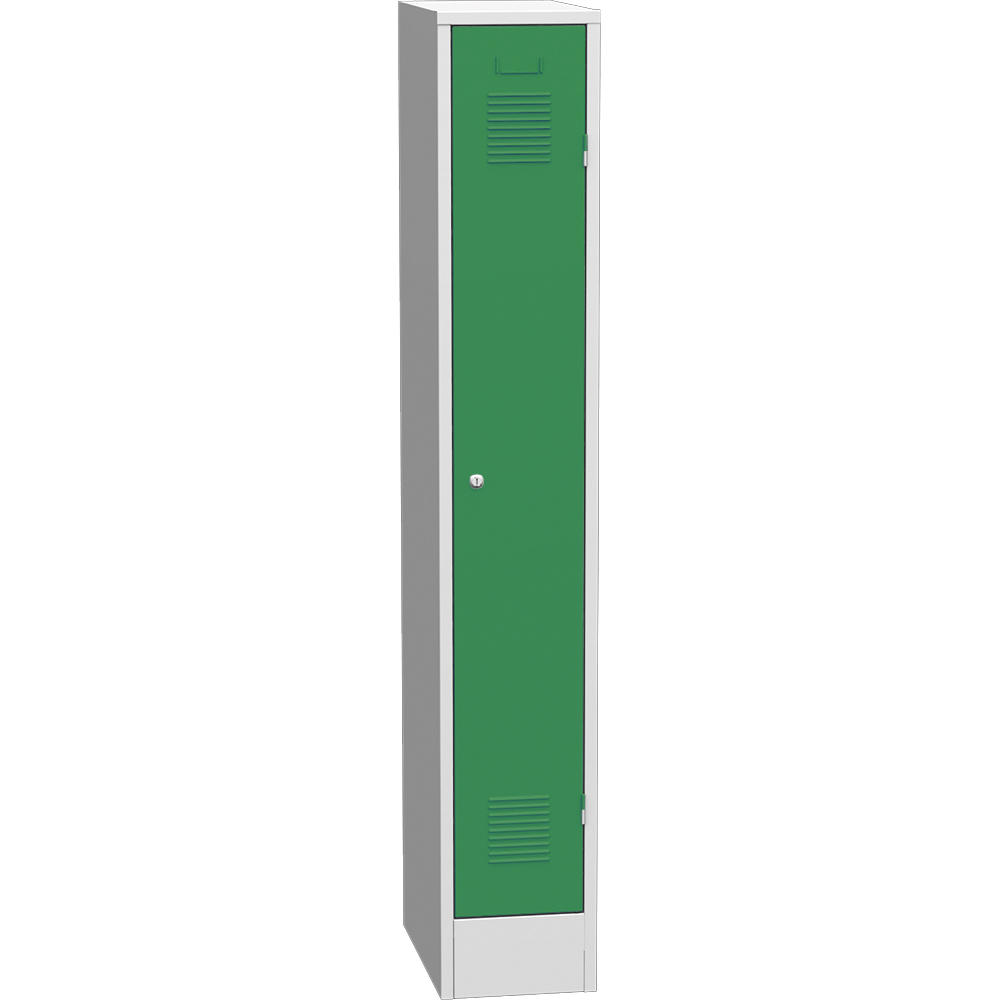 Garderoben-Stahlspind Delta PROTECT | Verkehrsgrün RAL 6024 | 300 | Zylinderschloss