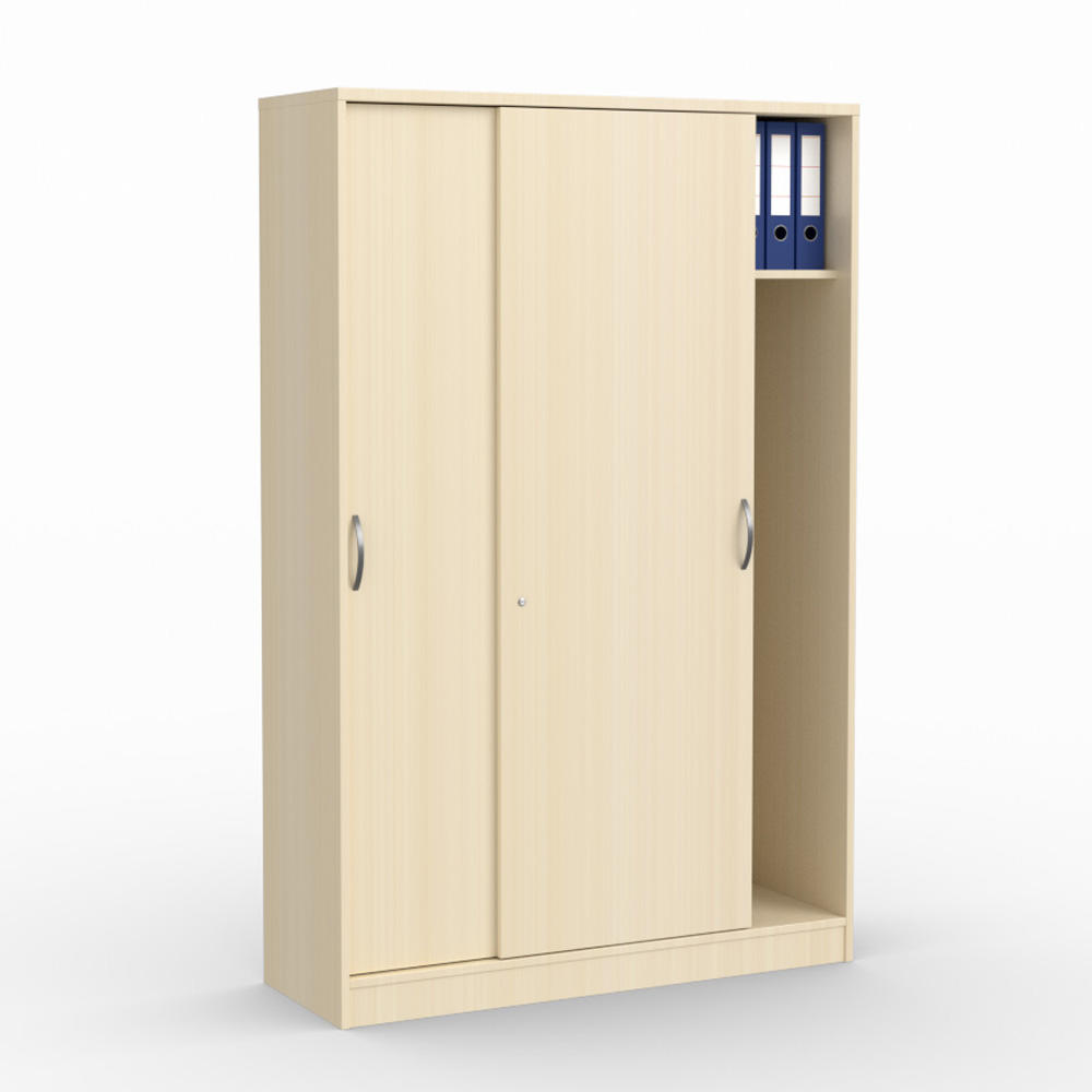 Schiebetürenschrank MULTI MODUL | Ahorndekor | 1200 | mit Garderobe | 1835 mm (5 OH)