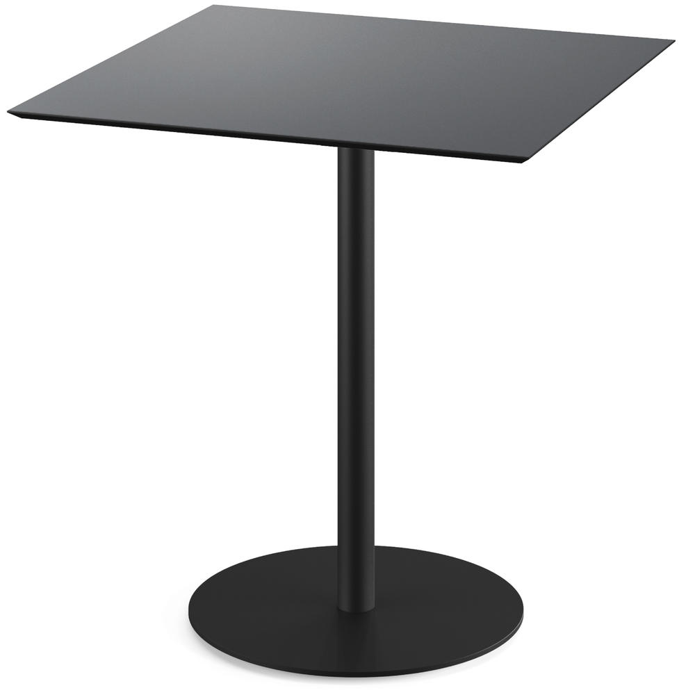 Cafeteriatisch IBIZA PRO | Schwarz | Schwarz | Quadrat