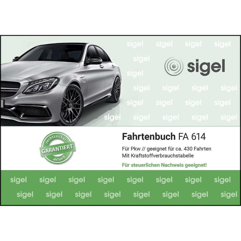 SIGEL Fahrtenbuch FA614 DIN A6 für PKW 40Blatt