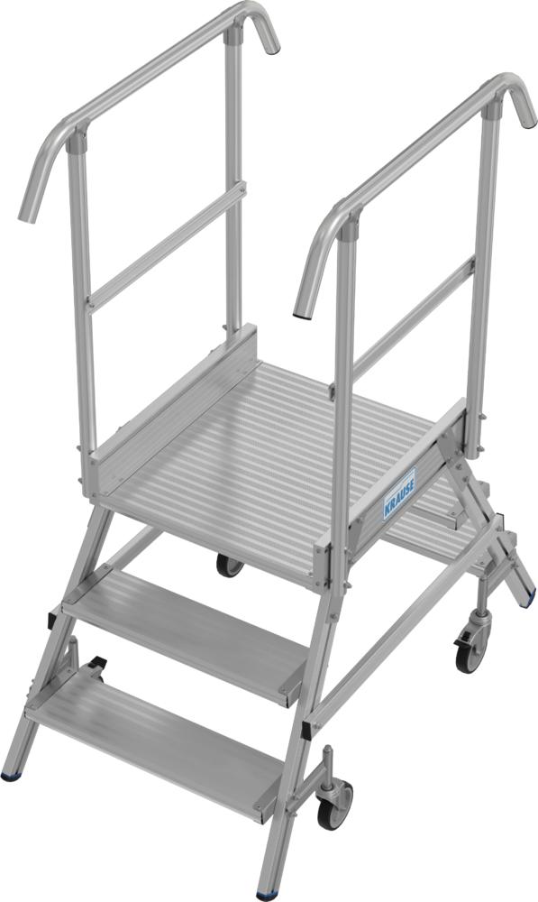 Podestleiter Stabilo Fahrbar Beids. 2x3 Stufen | Beidseitig | 2710