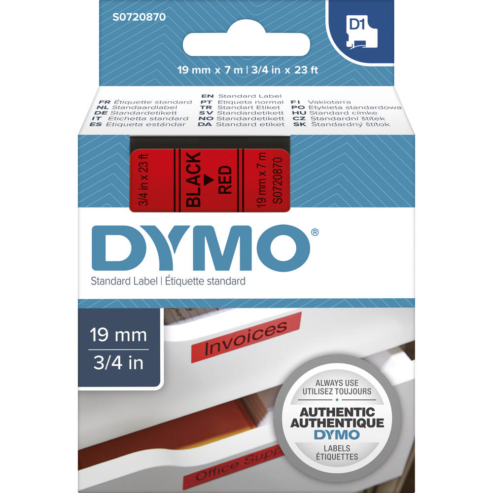 DYMO Schriftbandkassette D1 S0720870 19mmx7m sw