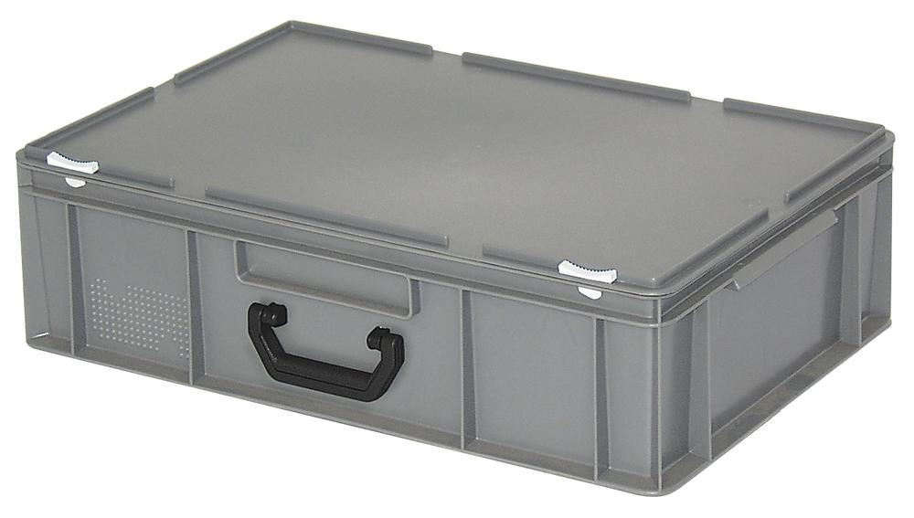 Euronorm-Koffer | Grau | B 400 x H 180 x L 600 mm | 30,00