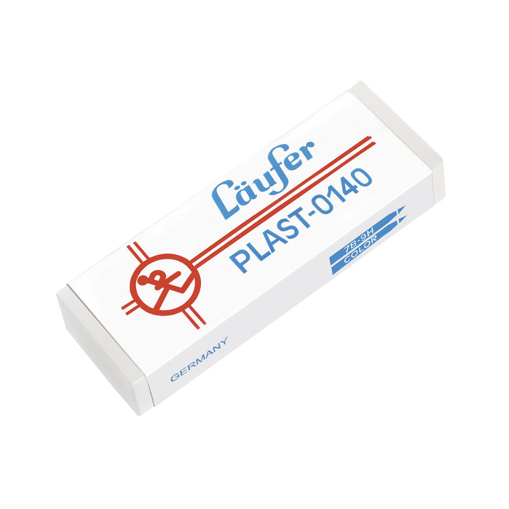 Läufer Radierer Plast 01400 Kunststoff transluzent