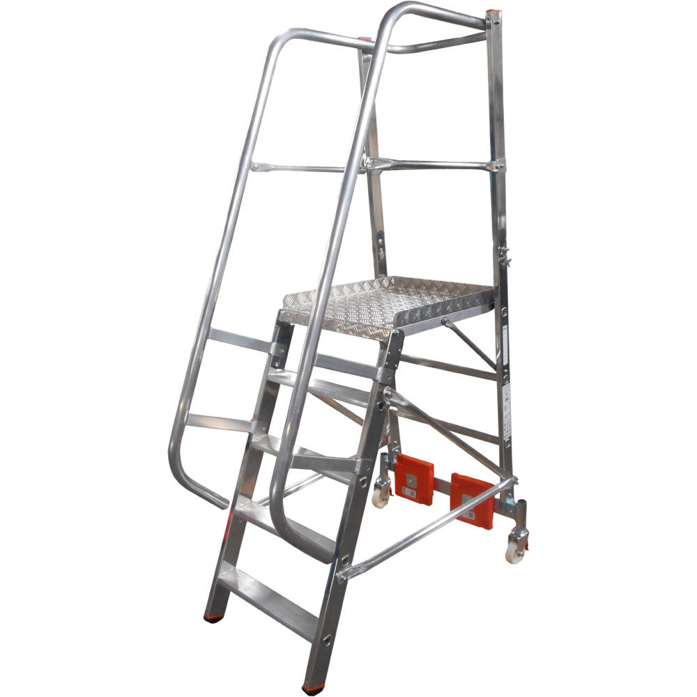 Podestleiter Kompakt Stabilo 5 Stufen | Aufstellfläche Breite max. 0,82 m | 3100