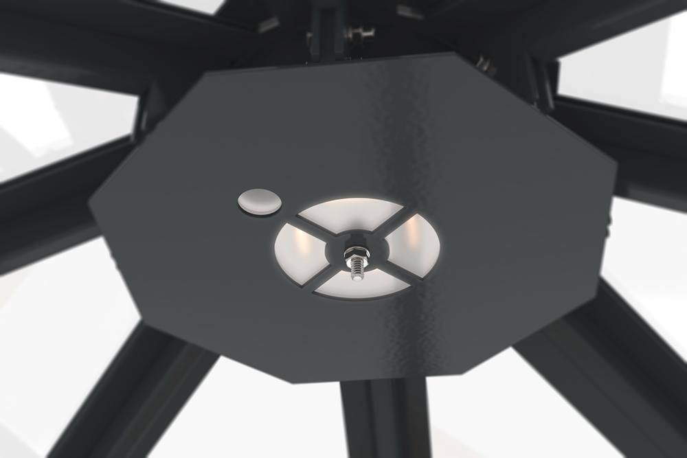 Mehrpreis für LED-Deckenleuchte | Anthrazitgrau RAL 7016