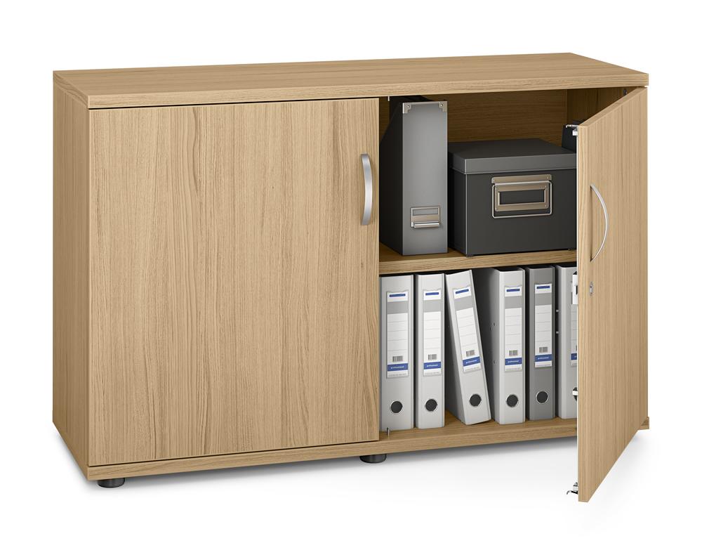 Flügeltürenschrank PROFI MODUL | Eiche hell | 1200 | Türanschlag Mitte | 780 mm (2 OH)