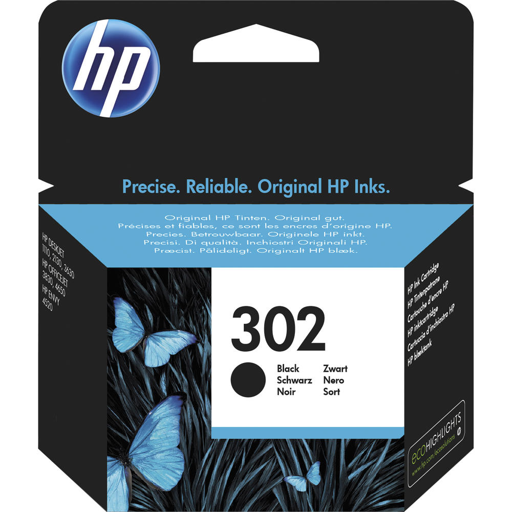 HP Tintenpatrone F6U66AE 302 170Seiten schwarz