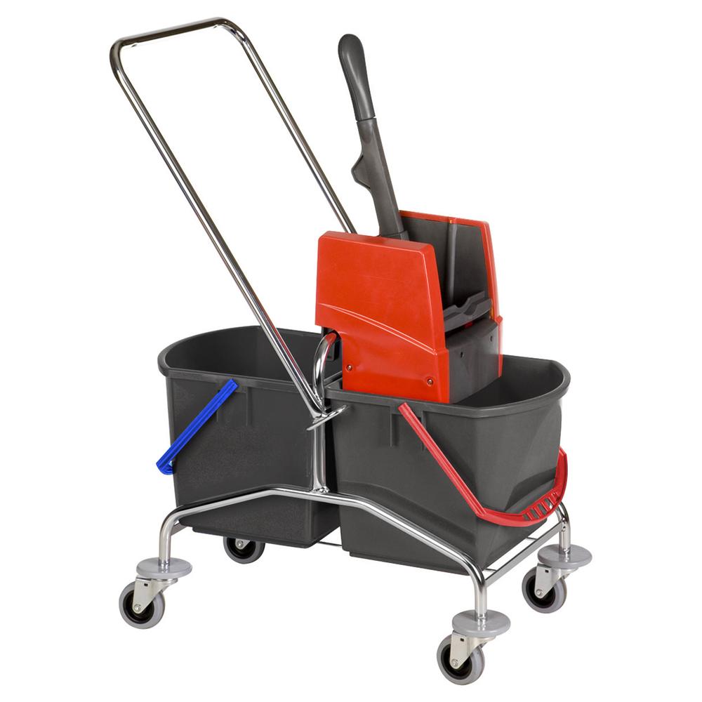 Nasswischwagen, Stahlgestell verchromt