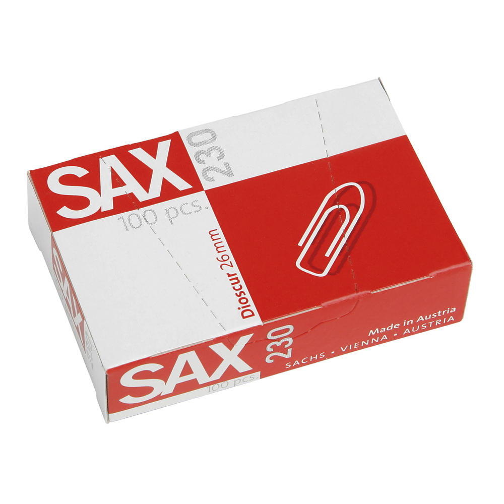 SAX Büroklammer 1-230-00 26mm verzinkt 100