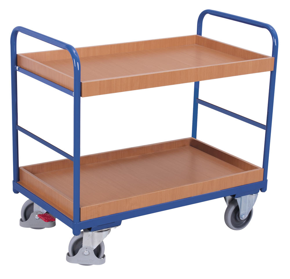 Etagenwagen mit 2 Kastenböden | mit 2 Kastenböden | B 455 x L 815 mm