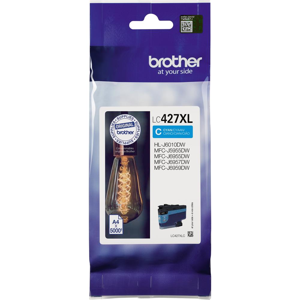 Brother Tintenpatrone LC427XLC 5.000Seiten cyan