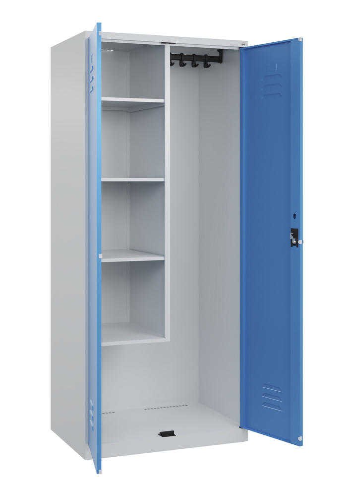 Putzmittelschrank, bodenstehend | Lichtblau RAL 5012 | Bodenstehend | Lichtgrau RAL 7035 | 400