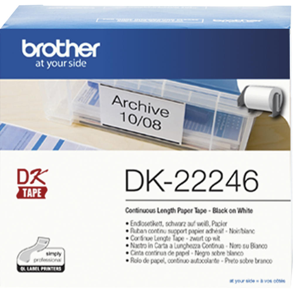 Brother Endlosetikettenrolle DK22246 103mmx30,48m