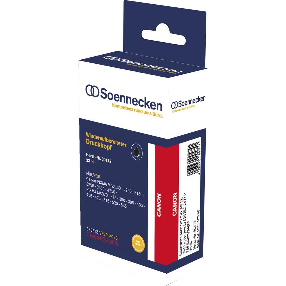 Soennecken Tintenpatrone 80172 wie Canon PG540XL