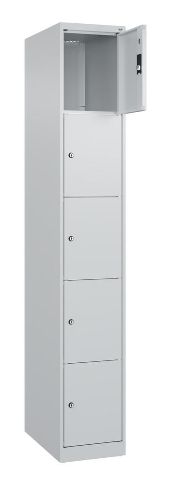 Schließfachschrank CLASSIC PLUS, bodenstehend | Lichtgrau RAL 7035 | Bodenstehend | Lichtgrau RAL 7035 | 300 | 1 | 5
