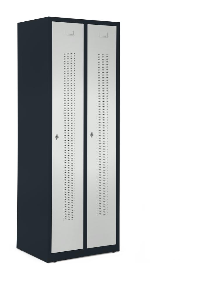 Garderobenspinde SYSTEM SP1 bodenstehend | Lichtgrau RAL 7035 | Bodenstehend | 300 | Drehriegelverschluss