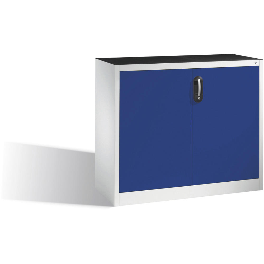 Flügeltüren-Beistellschränke SYSTEM ERGO-LOCK | Enzianblau RAL 5010 | 1200 | 500 | 70