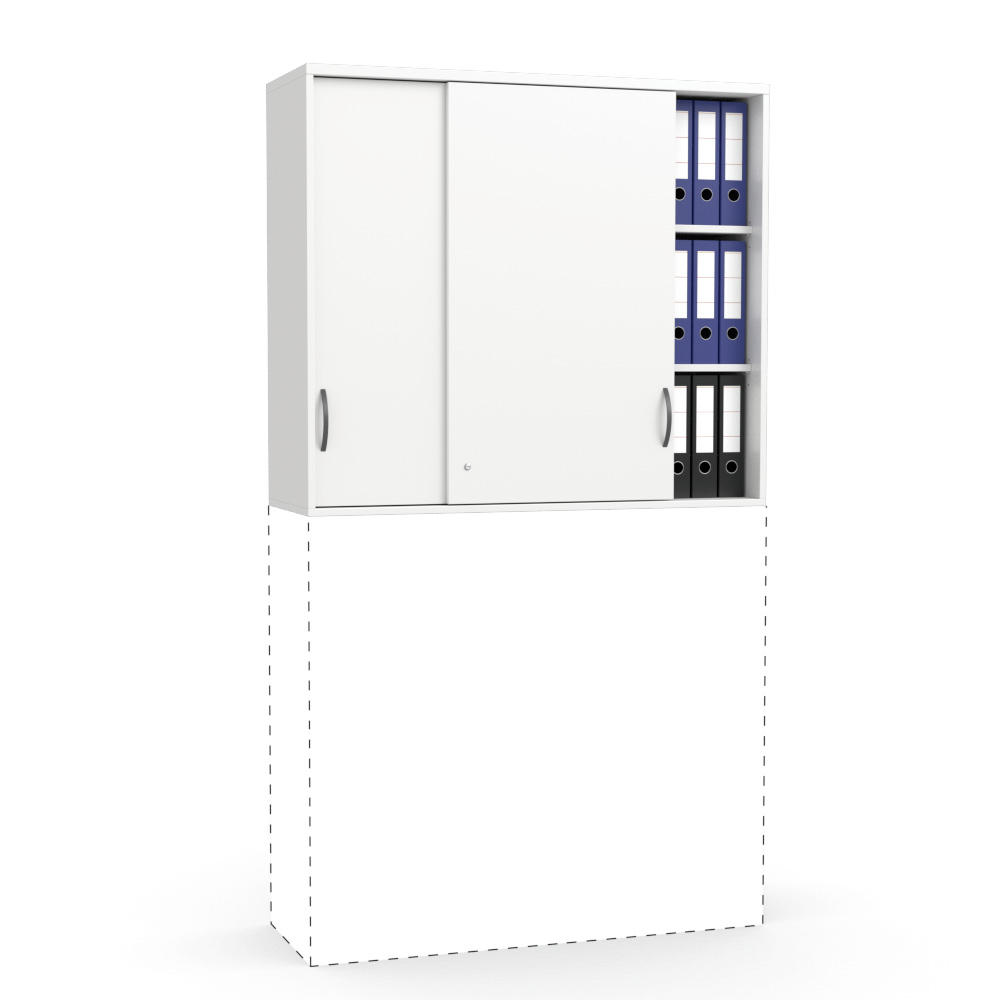 Schiebetüren-Aufsatzschrank MULTI MODUL | Weiß