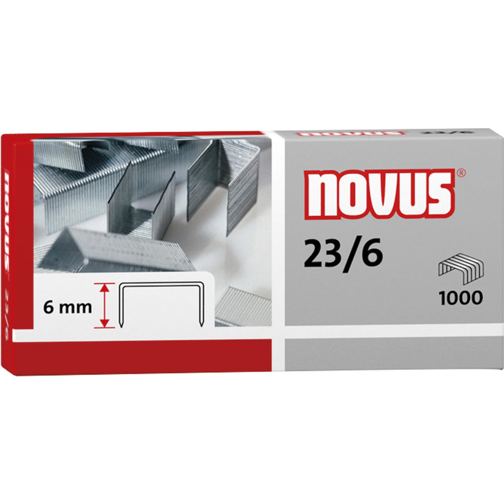 NOVUS Heftklammer 23/6 042-0039 verzinkt 1.000