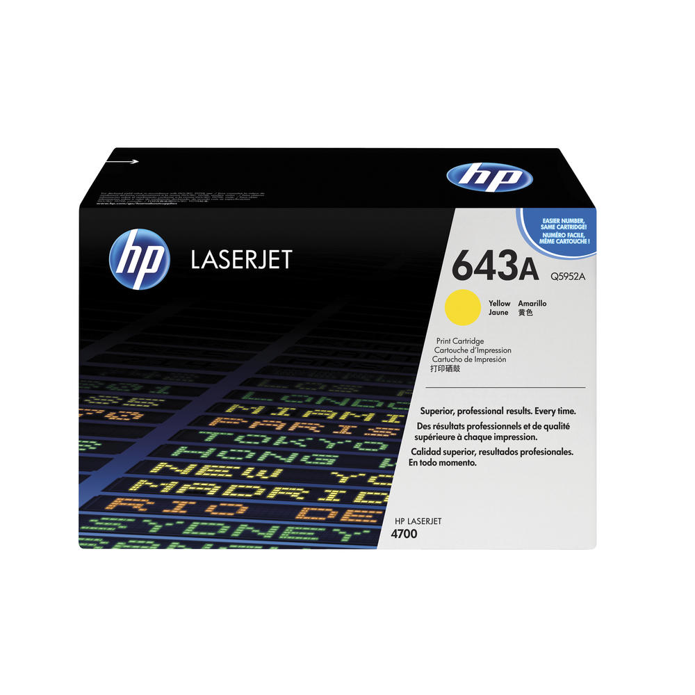 HP Toner Q5952A 643A 10.000Seiten gelb