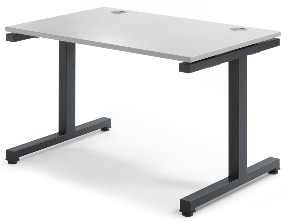 Schreibtisch BASIC 2.0 MULTI MODUL | Lichtgrau | 1200 | Anthrazit