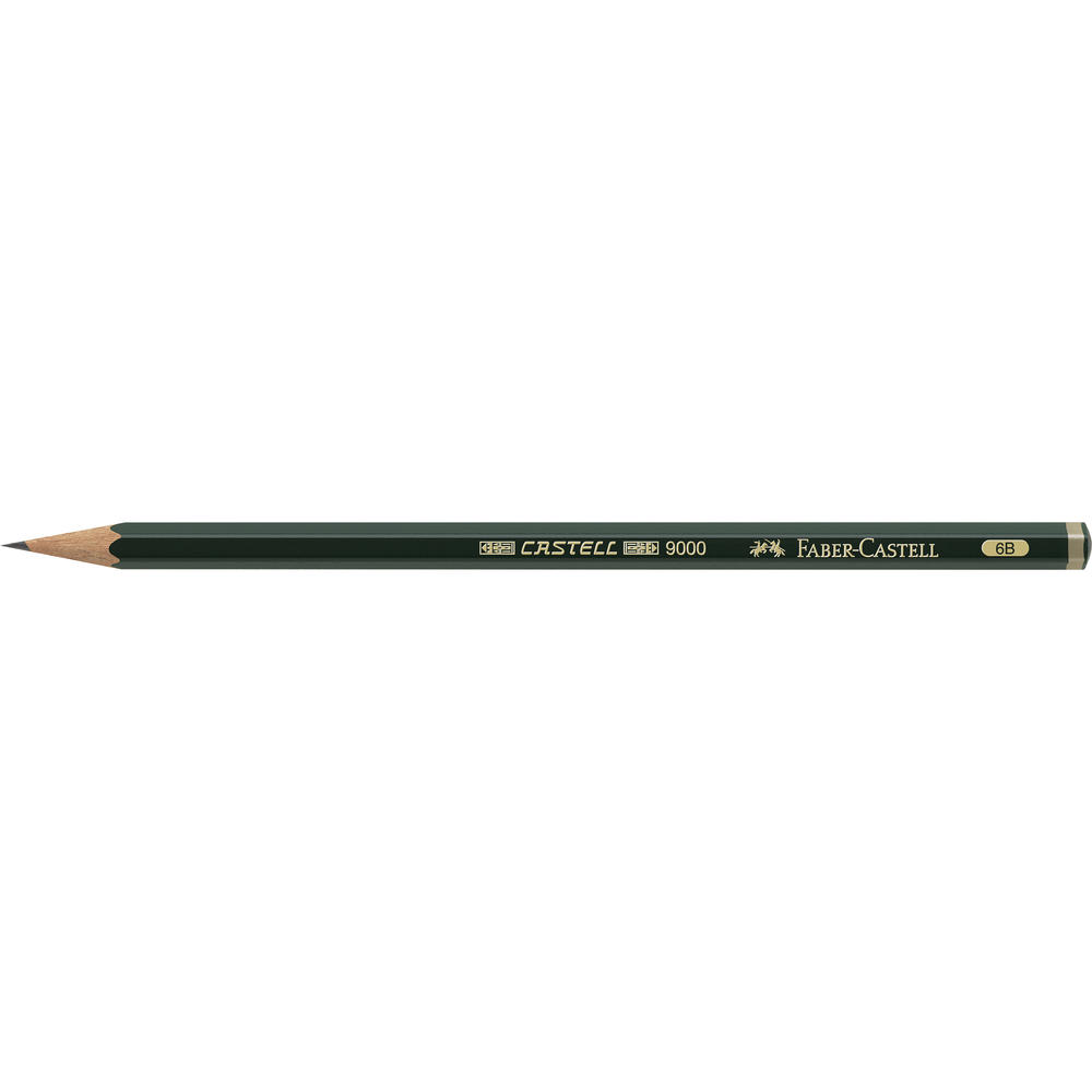 Faber-Castell Bleistift CASTELL 9000 119006 6B