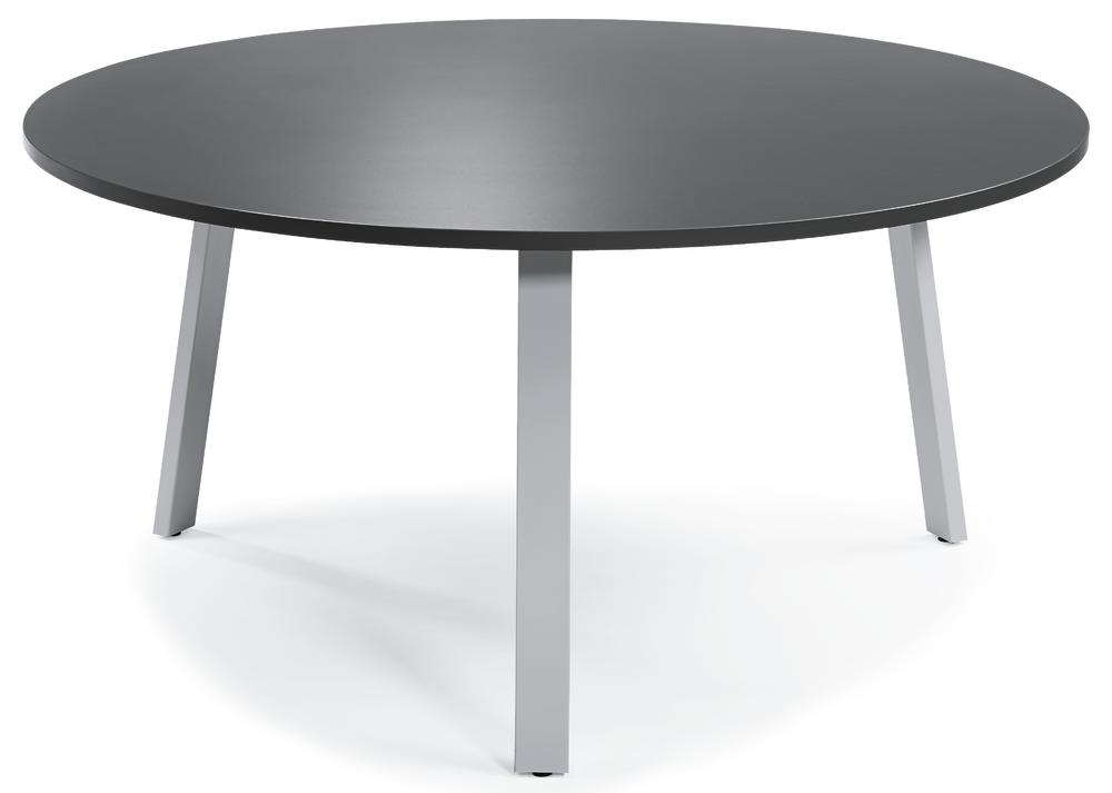 Konferenztisch DELTA RIO | Anthrazit | Alusilber RAL 9006 | 1200