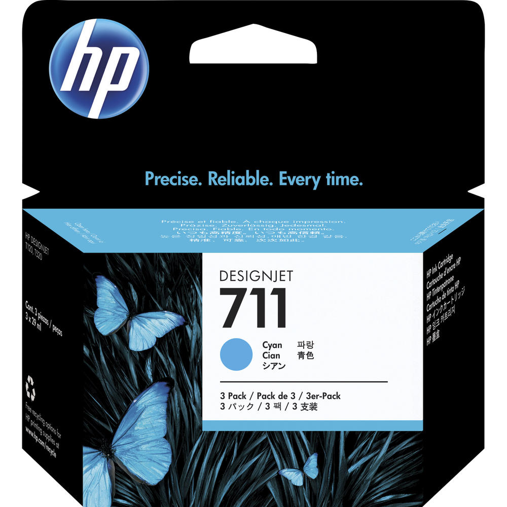 HP Tintenpatrone CZ134A 711 cyan 3x29ml 3