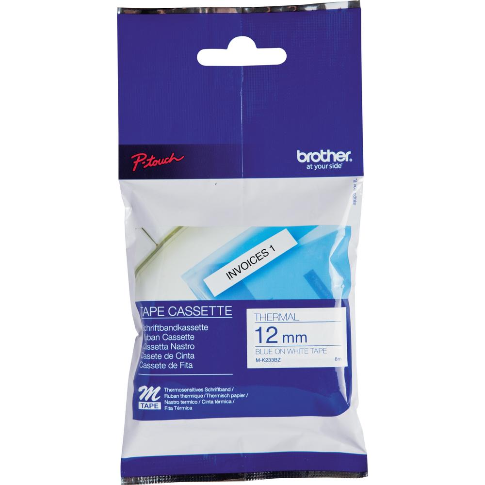 P-touch Schriftbandkassette MK233BZ 12mmx8m blau