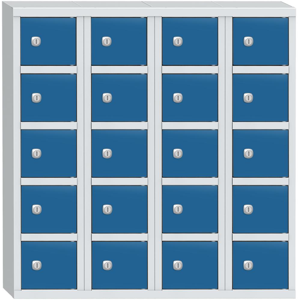 Wertfachschrank mit 20 Fächern | Lichtblau RAL 5012
