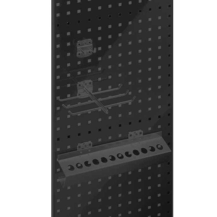 System RASTERPLAN Lochplatten | Schwarz RAL 9005 | 500