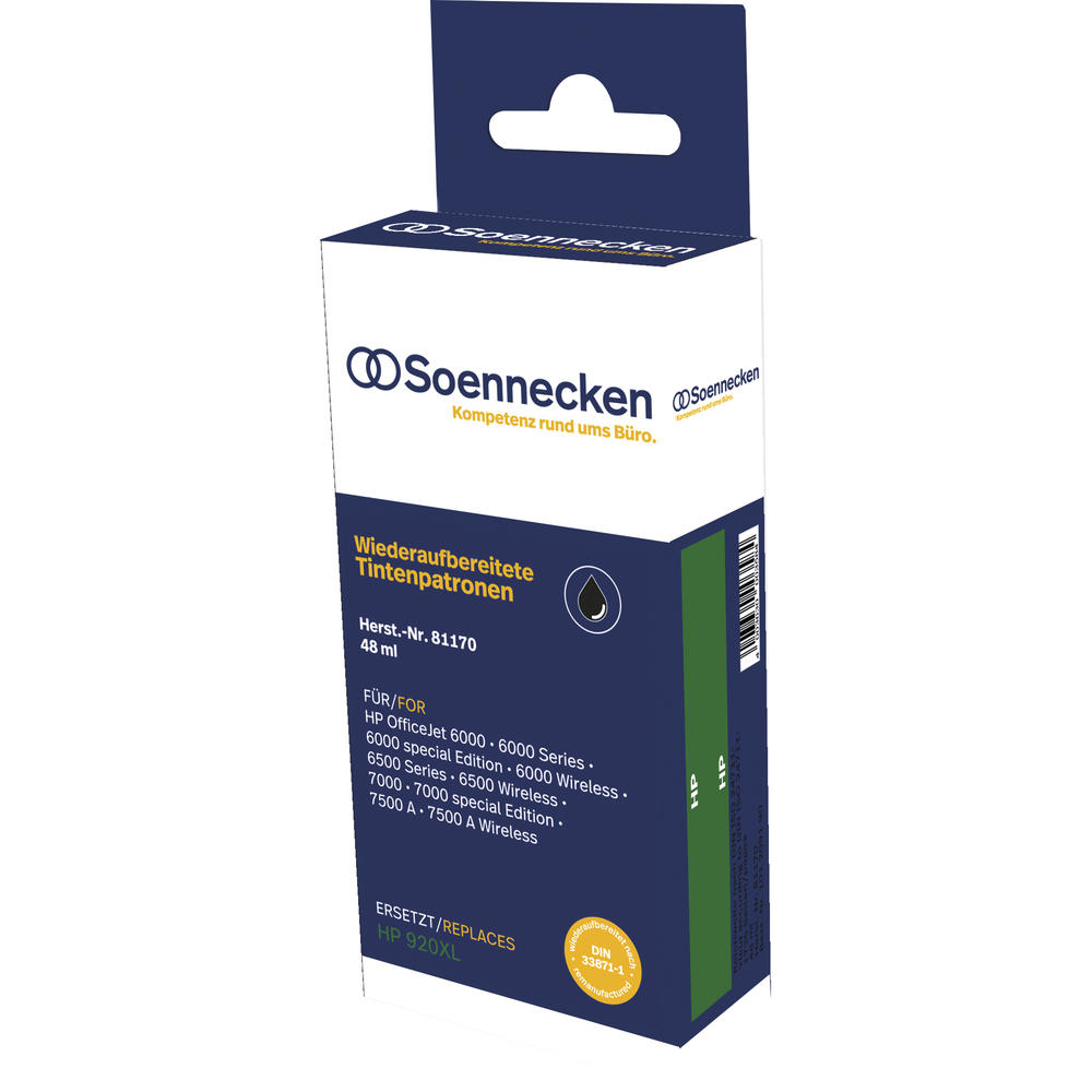 Soennecken Tintenpatrone 81170 wie HP CD975AE