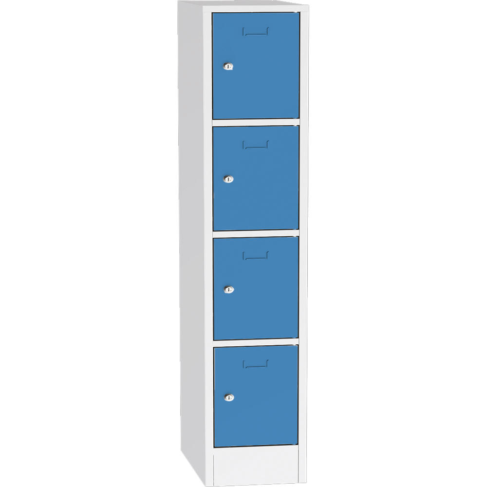 Schließfach-Stahlschrank SYSTEM SP1 COLOR | Lichtblau RAL 5012 | 400 | Zylinderschloss