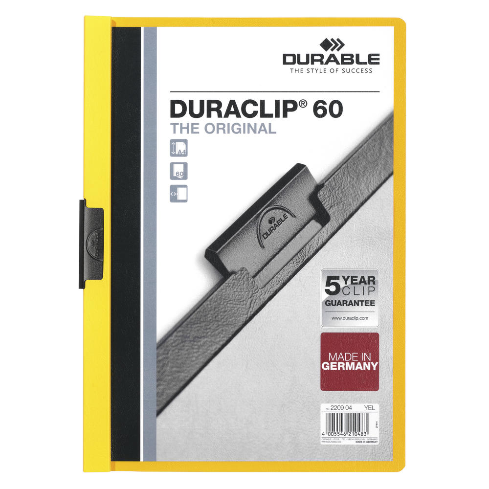 DURABLE Klemmmappe DURACLIP 60 220904 DIN A4
