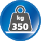 Belastbar bis 350 kg Belastbar bis 350 kg