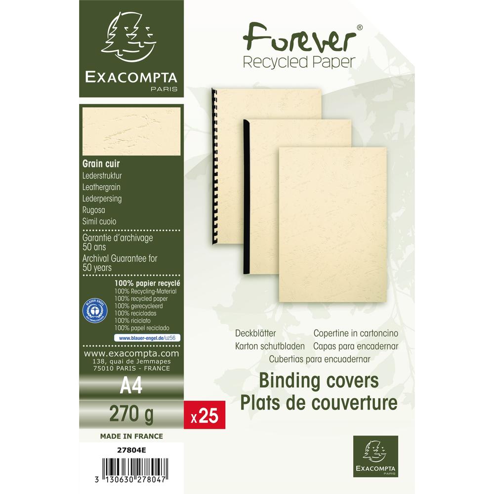Exacompta Einbanddeckel Evercover 27804E elfenbein