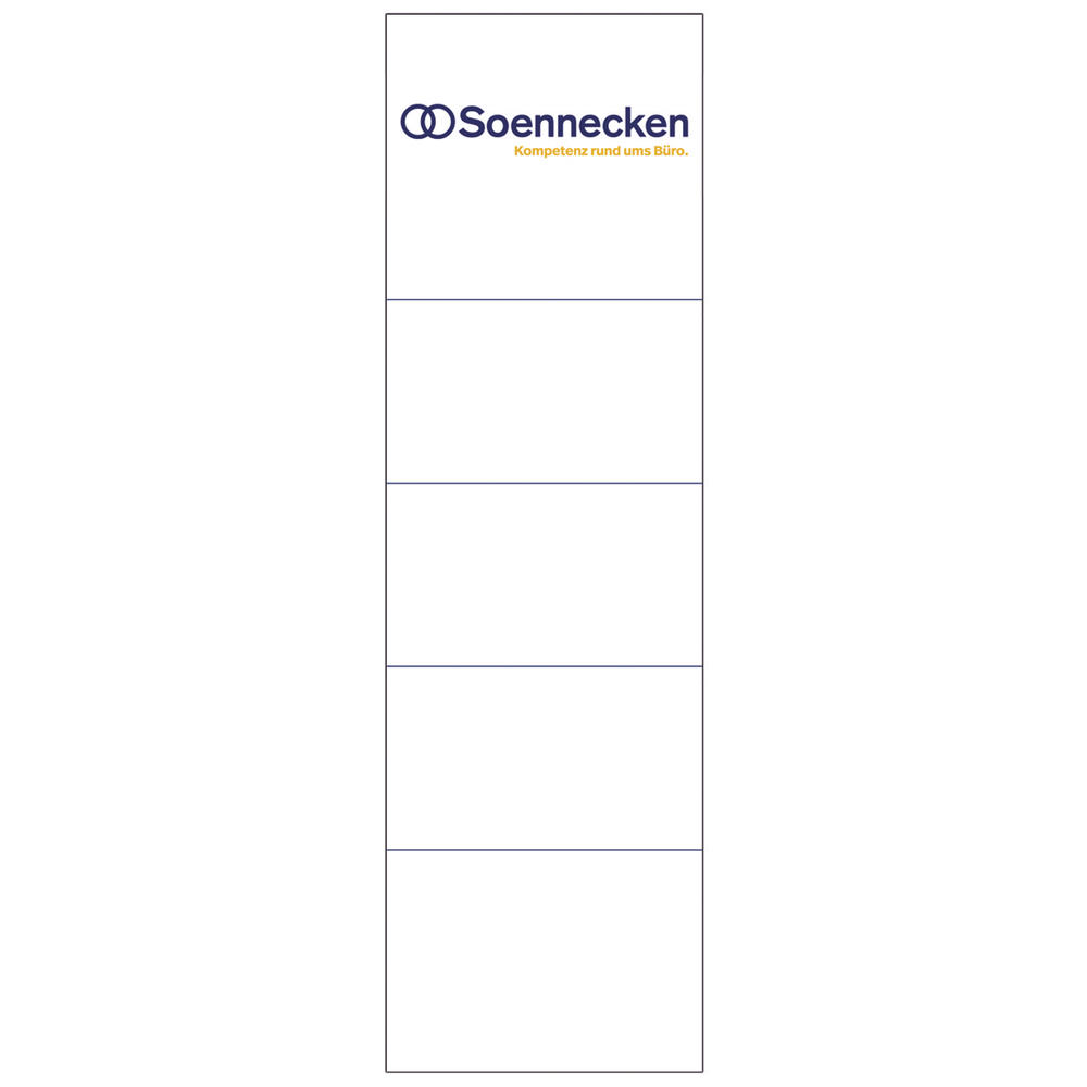 Soennecken Einsteckrückenschild 3349 57x190mm weiß
