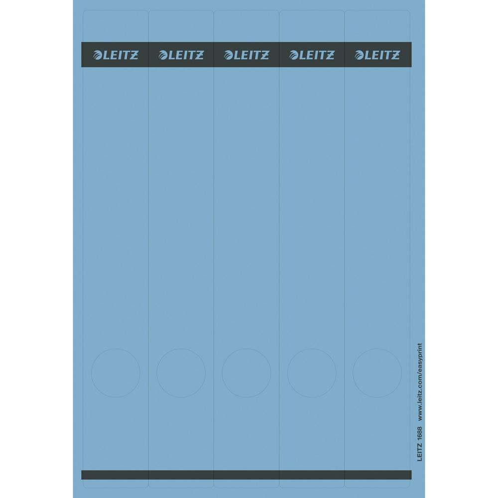 Leitz Ordneretikett 16880035 lang/schmal Papier bl