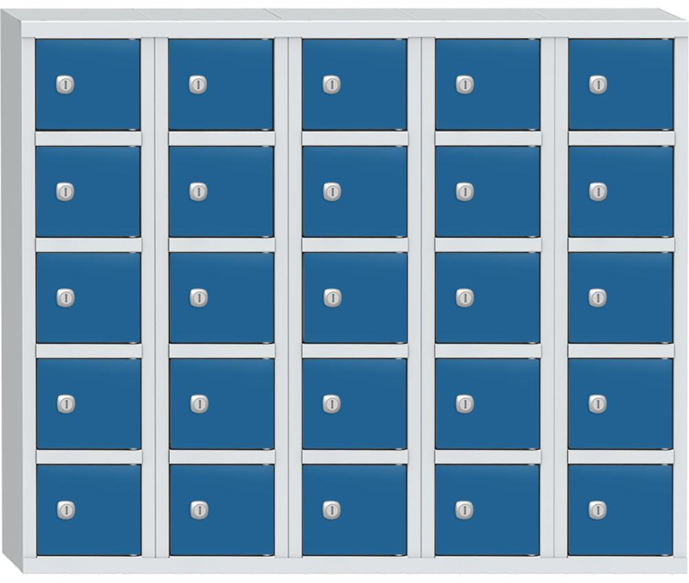 Wertfachschrank mit 25 Fächern | Lichtblau RAL 5012