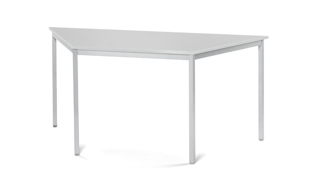 Konferenztisch BASE LINE-PRO | Lichtgrau | 1600 | 690 | Alusilber | Trapez