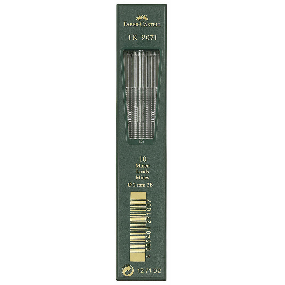 Faber-Castell Fallmine TK 9071 127102 2mm 2B 10