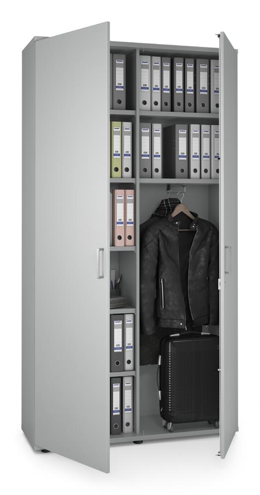 Garderobenschrank MULTI MODUL-PRO | Lichtgrau | 1200 | 2250 mm (6 OH)