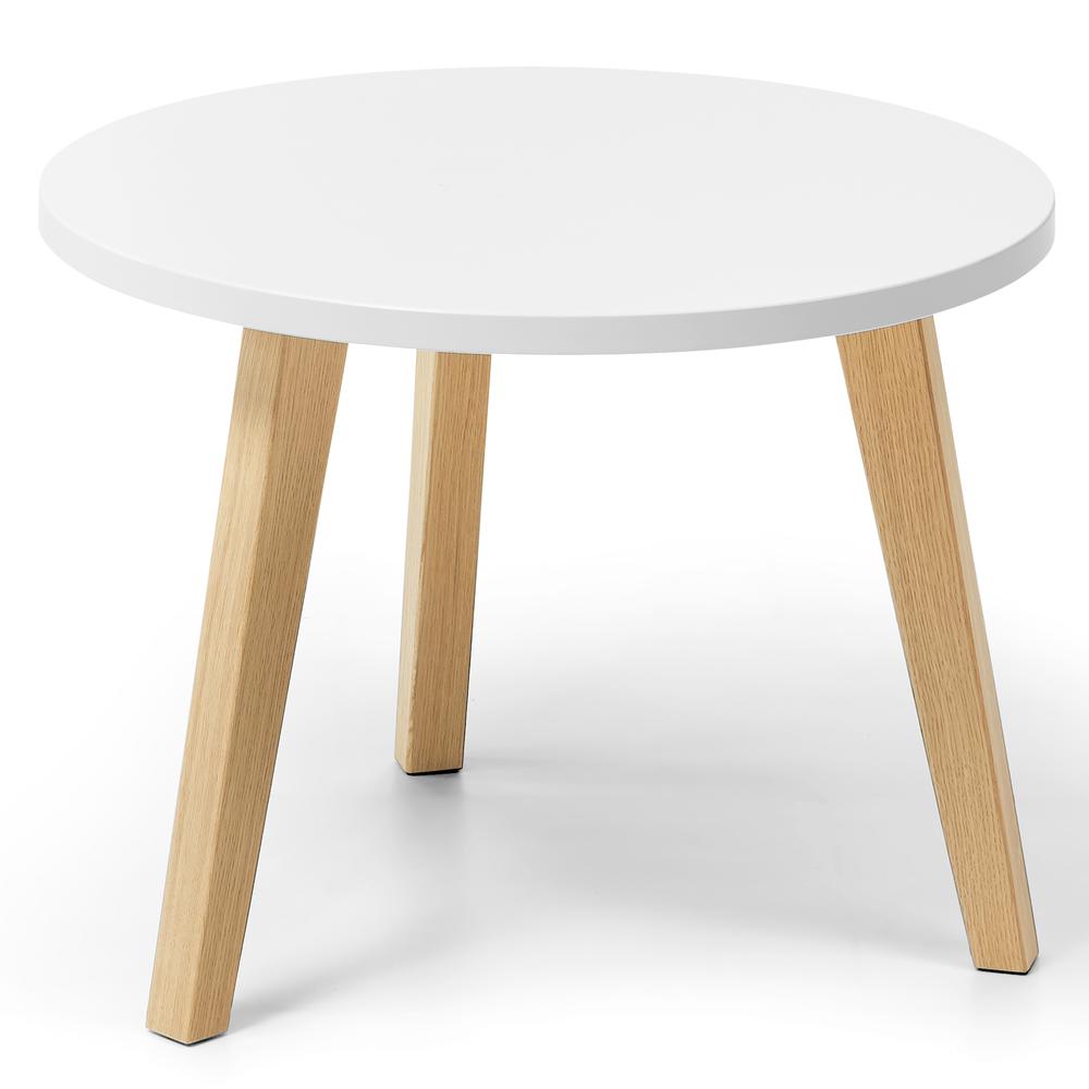 Beistelltisch OAK | Weiß | Rund