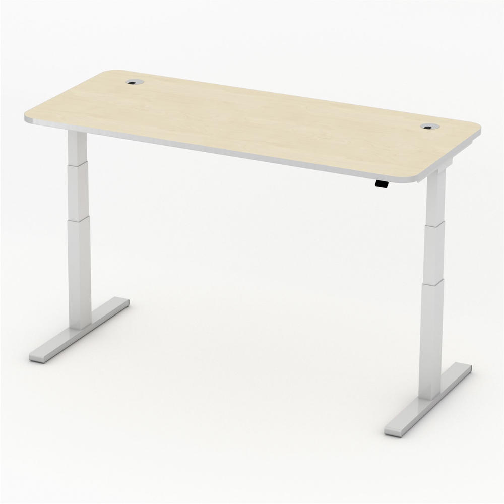 Höhenverstellbarer Schreibtisch iMODUL | Ahorndekor | 1800 | Rechteck