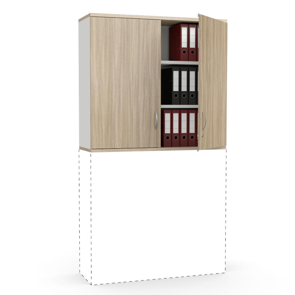 Flügeltüren-Aufsatzschrank PROFI Bicolour | 1200