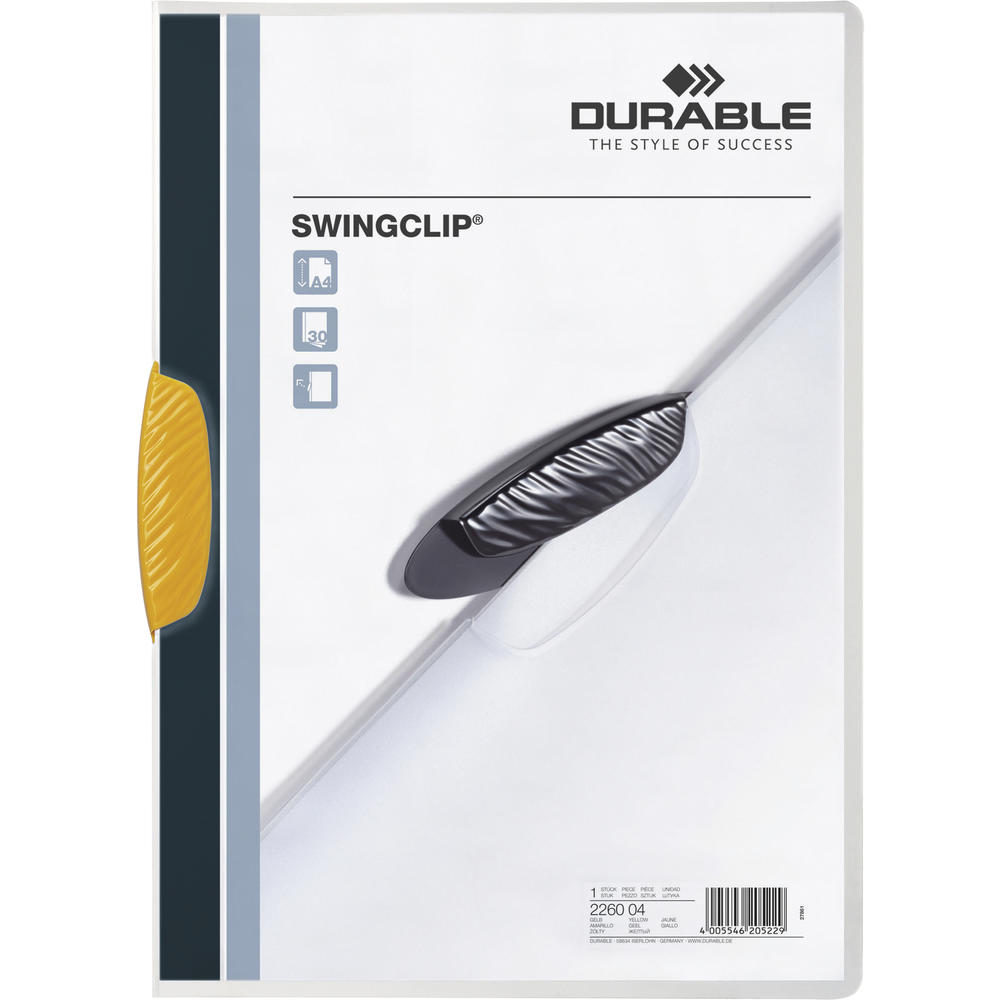 DURABLE Klemmmappe SWINGCLIP 226004 DIN A4 max.