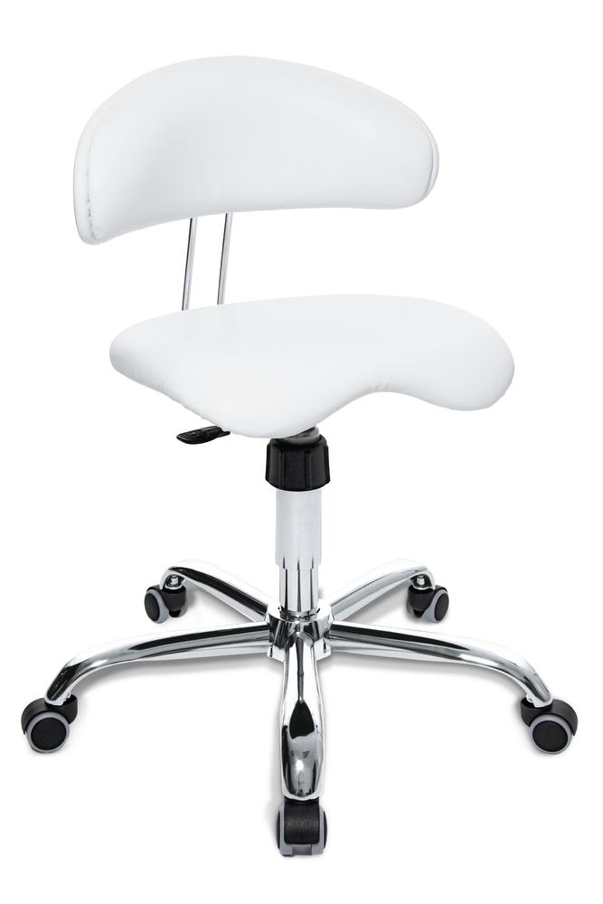 Drehstuhl SITNESS MEDICO | Weiß | Kunstleder
