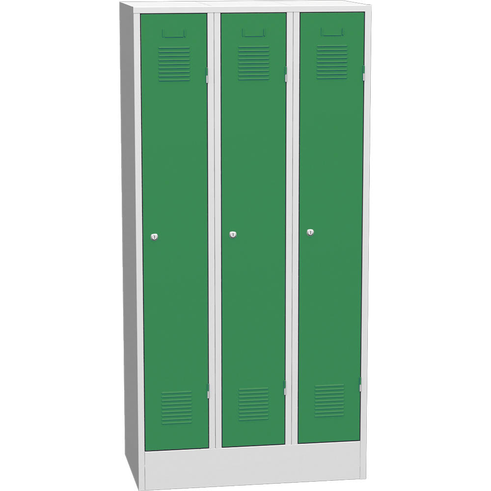 Garderoben-Stahlspind Delta PROTECT | Verkehrsgrün RAL 6024 | 300 | Zylinderschloss