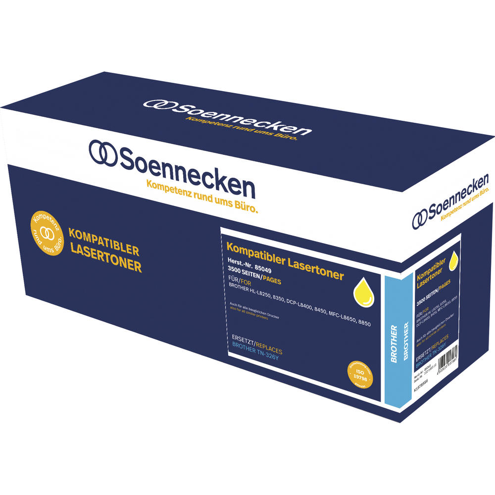 Soennecken Toner 85049 wie Brother TN326Y gelb
